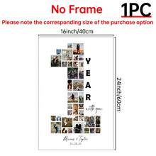 1 Tranh trang trí nhà cửa theo yêu cầu, Poster cá nhân hóa, Tranh treo tường phòng ngủ, Tranh canvas, Có thể chỉnh sửa 36 ảnh, Tranh ghép ảnh kỷ niệm 1 năm ngày cưới, Quà tặng kỷ niệm, Dành cho bạn trai, Thích hợp cho phòng tắm, nhà bếp, phòng khách, phòng ngủ, Có thể chọn khung. - Nhiều màu - Xem 16