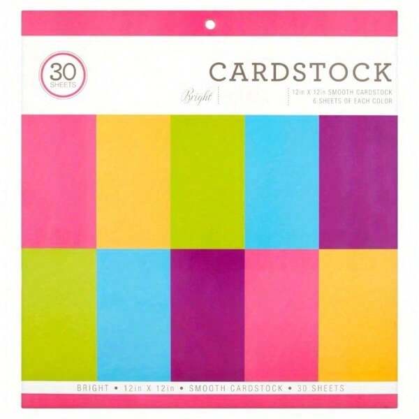 Bright Multicolor Smooth Cardstock
