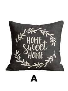 1件/4件套枕套，秋季主题枕套，靠垫套，床上用品，枕套，单面印花枕套，现代沙发抱枕套，适合秋季装饰，灰色枕套，面料柔软舒适，透气抗起球，枕套可拆卸 - 肌理灰色 - 查看 21