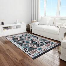 Livingroom Rug Large Traditional Patterns Washable Modern Area Rugs Mat Rugs For Bedroom And Livingroom - Blue - View 4