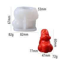 قالب سيليكون أسطواني ثلاثي الأبعاد بشكل سنجاب جميل، قالب مواد صناعية بتصميم غير متماثل بموضوع حيوان، مستخدم لصناعة شموع العطور، الصابون، الشمع، الراتنج، الحلوى المزينة - مناسب جدًا لديكور المنزل، المدفأة، الغرفة، غرفة المعيشة، الديكور المركزي، المكتب، عيد الفصح، الحب، عيد الحب، هدايا عيد الميلاد