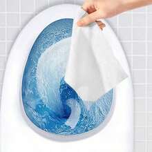 128片/64片/32片/16片/8片可冲厕湿巾，可溶解材质不会堵塞马桶，实用旅行装（8片/袋） - 彩色 - 查看 6