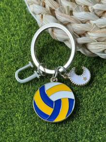 个性化排球钥匙扣礼品，送给段街运动员的礼物，感恩节和圣诞节礼物 - 黃色 - 查看 129