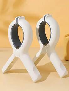 5 件装重型塑料沙滩巾夹 - 可将毛巾、衣服和毯子牢固地固定在晾衣绳或挂架上晾干，衣夹，防风衣夹，大号晾衣夹，用于晾衣绳，用于椅子，特大号塑料衣夹，用于泳池躺椅，用于沙滩椅的安全夹，颜色随机 - 彩色 - 查看 9