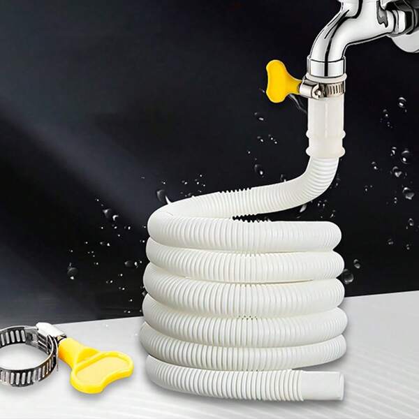 1pc Multifunctional Water Hose - Suitable For Semi-Automatic Washing Machine, Air Conditioner And Household Drain - Water Inlet Pipe