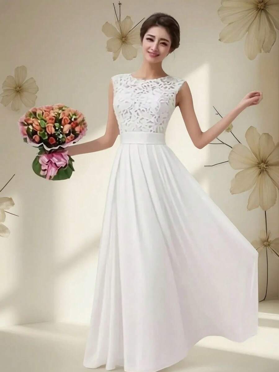 Women Dresses - trắng - Xem 1