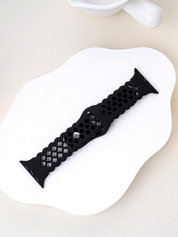 1 Simple Silicone Strap For Men And Women's Apple Watch, Compatible With Apple Watch 38/40/41/42/44/45/46/49mm, Compatible With Apple Watch Series Ultra/SE/10/9/8/7/6/5/4/3/2/1 Simple And Stylish High-End Men And Women's Smart Wristbands (Excluding Watches)