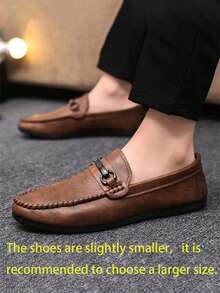 2025 Spring Autumn New Men Casual Fashion Loafers Shoes, Comfortable Lightweight Breathable Slip-On Driving Shoes. (Please Order One Size Up If You Have A Wider Foot) Formal/Business Formal Chic Autumn