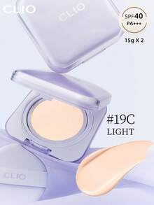 Clio K-Beauty KILL COVER MESH BLUR Cushion Foundation Set, 15g*2 [Refill Included], SPF40+ PA++++, Cooling Refreshing, Blurring Matte Finish, Oil Control, Pore Coverage, Flawless Skin, Lightweight Smooth, Long-Lasting Radiance, Sensitive Skin Available - #19C LIGHT - View 10