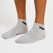 MASH. Kit 3 Pares Meia Mash Cano Médio Curto Masculina Esportiva Algodão Felpa Respirável Punho Canelado - Multicolorido - Visão 5