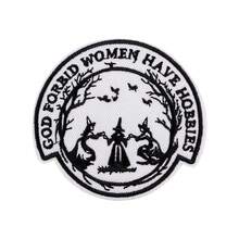 Witch Costume Patch, Embroidered Applique, Iron-On Sewing Patch, Cute Embroidered Fabric Badge, DIY Clothing Accessories