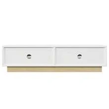 Television Stands & Entertainment Centers - White + Wood + MDF + Particle Board - View 10