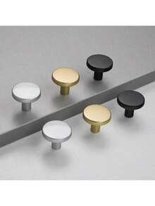 1/2/4/6/8/10pcs Modern Matte Black, Gold, Silver, Copper Cabinet Knobs - Aluminum T-Bar And Single Hole Drawer Pulls, Suitable For Kitchen And Bathroom - Fashionable Home Decor Hardware, Kitchen Hardware | Exquisite Hardware | Durable, Kitchen Cabinet Knobs And Pulls - Multicolor - View 15