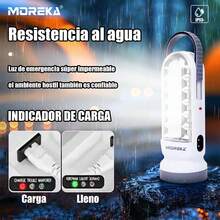 MOREKA linterna de luz de emergencia portátil, luz LED 3 en 1, luz para acampar al aire libre, puede ser portátil o iluminación interior