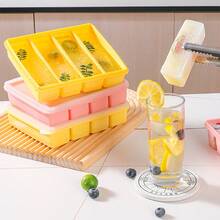 NECOOKS Silicone Soup Freezer Molds, 6-Cavity Freezer Tray With Lid, Ice Cube Trays Large Soup Freezer Containers Molds For Freezing Broth, Sauce, Leftovers - Hồng - Xem 4