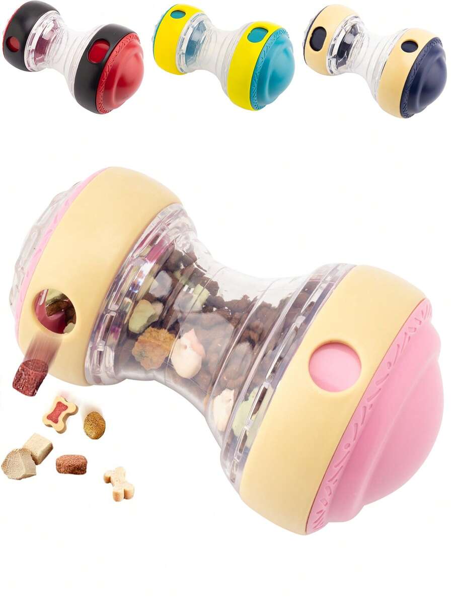 1pc Dog Interactive Toy, Used For Snack Allocation, Dog Puzzle Feeder, 2 Adjustable Holes, Slow Feeding For Small/Medium/Large Dogs And Cats (Great Gift For Family And Friends)