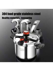 304 Edelstahl Schnellkochtopf, geeignet für Gas, Elektro- und Induktionskochfelder