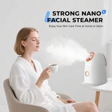 Facial Steamer, Nano Ionic Face Steamer For Face Deep Cleansing Home Facial Spa, Portable Facial Steamer For Home Or Salon Personal Care - Xem 2