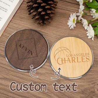 1 Cargador inalámbrico de madera personalizado con grabado, cargador personalizado con nombre, regalo para el padrino, regalo de aniversario, regalo para compañeros de trabajo, regalo para el Día del Padre