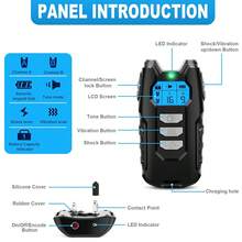 Electric Pet Dog Training Collar Shock Anti-Bark Electronic Remote Rechargeable - default - View 4