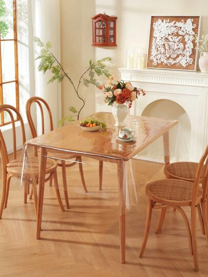 透明桌垫，柔软玻璃桌布，PVC防水防油可水洗耐热咖啡桌垫，桌面垫，水晶板