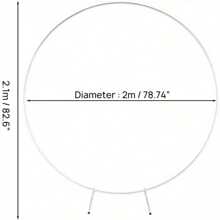 Large Arch Door Wedding Metal Frame Party Backdrop Stand Balloon Flower Rack - 白色 - 查看 2