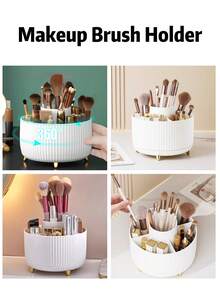 360°旋转化妆品及香水收纳盒，1个大容量梳妆托盘，多功能圆形化妆品收纳架，优雅设计，母亲节礼物