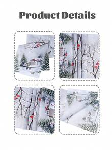 1 pieza Camino de mesa navideño, mantel de poliéster con estilo de muñeco de nieve y copos de nieve para decoración navideña del hogar, centro de mesa, decoración de fiesta de Navidad, suministros de cocina navideños, regalos de Navidad, decoración de Año Nuevo 2026