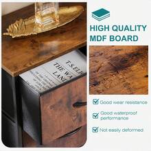 Dresser For Bedroom With 8 Drawers Tall Dresser & Chest Of Drawers Fabric Dresser With Wood Top And Sturdy Steel Frame - 鏽棕色 - 查看 5