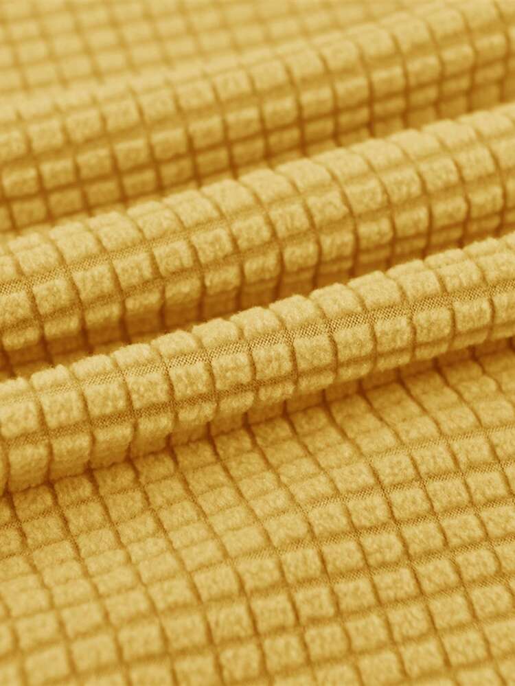 2 件套摇粒绒折叠椅套弹性餐椅椅套带靠背椅套保护套婚礼 - 彩色 - 查看 8