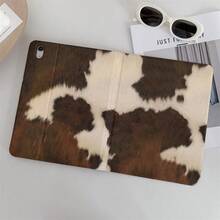 1 szt. składane etui ochronne w stylu vintage z krowim wzorem i miejscem na rysik, kompatybilne z iPadami 10.9/10.2/Air 5. generacji/Pro 11/10. generacji/9.7/Air 2/iPadem (7. generacji)/iPadem (8. generacji)/iPadem Air 4/5, iPadem Pro 11, iPadem 10.9" (2022), iPadem Air 13" (M3 2025), iPadem Air 11" (M3 2025), iPadem 11" (A16 2025), Galaxy Tab S10+/S9/A9