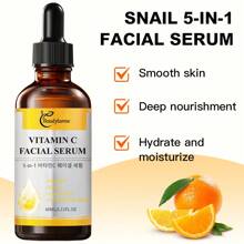 维生素 C 面部精华液 - 祛斑面部精华液、含透明质酸的维生素 C 精华液、抗衰老亮肤精华液、纯维生素 C 精华液护肤品 - 咖啡棕 - 查看 2