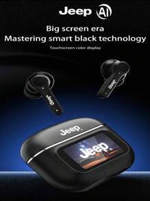 JEEP EW118Puls AI 翻译触摸屏 TWS 耳机高清通话降噪耳机 HiFi 立体声入耳式麦克风耳塞