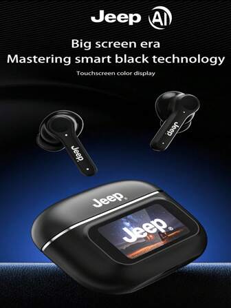  JEEP EW118Puls AI 翻译触摸屏 TWS 耳机高清通话降噪耳机 HiFi 立体声入耳式麦克风耳塞