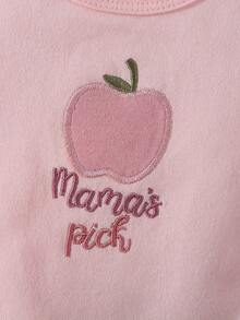 4pcs/Set Infant Short Sleeve Bodysuit 0-1 Year Old Baby Girl Cute  Set - Màu Hồng baby - Xem 3