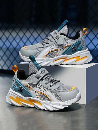 儿童鞋，新款男童网眼透气跑鞋