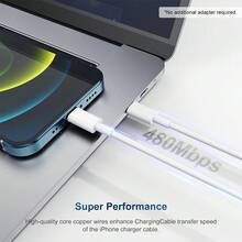 30W Fast Charging Wall Adapter + 6.6ft/200cm High-Efficiency Data Transfer Charging Cable, Compatible With IPhone 14 Pro Max/14 Pro/14 Plus/14/13/12/11/XS/XR/8/7/6, IPad, Series - EU C Type Plug(220-240V) - View 6