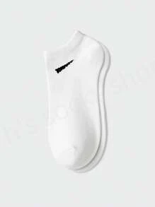 1/10/15 Pairs Unisex Plus Size Black/White/Grey Breathable Ankle Socks, Sports Socks, Fashion Socks, Solid Color Simple Style, Suitable For Daily Wear