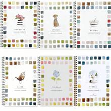 كتاب رسم مائي 1 قطعة للكبار، يشمل زهور، خبز، باقة، حيوانات وخبز، يحتوي على 12 صفحة من الرسومات والتعليمات خطوة بخطوة، مجلد بشكل حلزوني، مثالي للهواة في التلوين والرسم المائي، فكرة هدية رائعة لأعياد الميلاد والمناسبات والأم وعيد الأم ولوازم المدرسة وعودة إلى المدرسة وعيد الحب وعيد الهالوين وعيد الميلاد