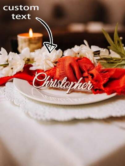 Tarjetas de lugar personalizadas de madera | Tarjetas con nombres de fiesta | Texto de madera personalizado | Tarjetas de asientos | Decoración de mesa | Personalizado