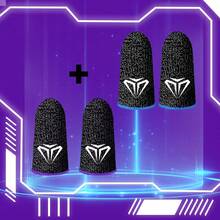 4只装多色游戏指套，男女通用，防汗透气触屏指套，适用于智能手机，专业电竞手游配件，通用尺寸 - 彩色 - 查看 9