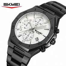 Skmei 2452 Luxury Men Quartz Watch Waterproof 30 Meters Stainless Steel Strap - one-size - View 17