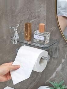 Toilet Paper Holder, Bathroom Tissue Box Wall Mounted, Luxury Glacier Texture Toilet Paper Dispenser, Suitable For Bathroom, Kitchen, Hotel