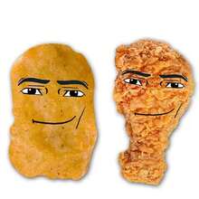 1 件，23 厘米/9.05 英寸，毛绒鸡腿娃娃，Gegagedigedagedago，游戏周边，表情娃娃，抽象，食物娃娃手办，抓娃娃机娃娃，搞笑娃娃，礼物，丑萌娃娃，蒸汽波周边，网络名人毛绒玩具，抱枕 - 彩色 - 查看 6