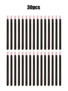 30pcsPortable Shi Ying Grinding Pen, Dead Skin Repair Pen, Cuticle Remover, Nail Tools, Shaping Black Nail Carving Pen, Nail Tools Shi Ying Ceramic Carving Pen Calluses Remover 45 Degree Nail File Burr.Christmas, Winter, Pink, Graduation - Black - View 10