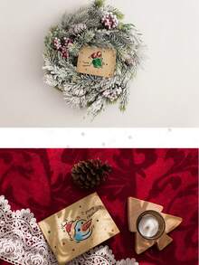 6pcsThis Retro Christmas Card Set Is Perfect For Business Declarations And Christmas Eve. The Simple And Fresh Greeting Cards Are Ideal For Giving As Gifts During Christmas Home Decor Christmas Decorations Room Decor Winter