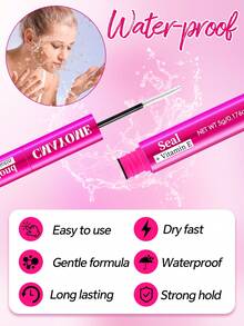 [Klej o długotrwałym działaniu przez 72 godziny] Opakowanie 1/2/3 sztuk hipoalergicznego kleju do rzęs 2 w 1 i płynu utrwalającego | Klej o długotrwałym działaniu przez 72 godziny, bez lateksu, wodoodporny | Nadaje się do domowych kępek rzęs, sztucznych rzęs | Mieszany czarny klej do przedłużania rzęs