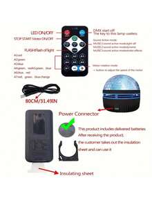 1 USB Aurora Borealis Projector Light, Creating A Magical And Wonderful Night Light Of The Milky Way And Starry Sky For Any Room. With A Remote Control For Remote Adjustment, It Offers A Multi-Color Light Show. The Galaxy Star Aurora Borealis Projector Light Is A Novel Decorative Light For Bedrooms And Living Rooms. It Is The Perfect Ideal Atmosphere Light For Home Theaters, Ceilings, Birthdays, Parties, Camping, And Weddings. It Is A Perfect Gift