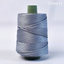 1件6mm超粗轻质冰麻线粗空心冰丝线手工编织钩花夏季清凉帽帽袋靠垫夏季专用线 - 彩色 - 查看 9