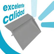 Bote de basura 40L 2 en 1 recogedor tapa balancín plástico basurero cocina baño hogar resistante tapa cierre práctico organización residuos separación limpios funcionalidad eficiente fácil limpiar - Gris - Ver 6